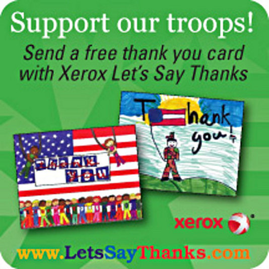 Xerox Thanks Troops