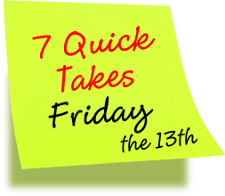 7 Quick Takes Friday the 13th